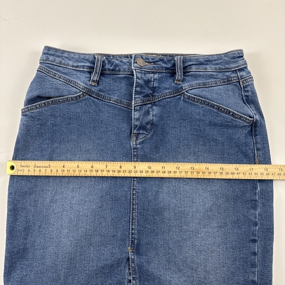 Shyanne Denim Skirt Womens M Blue Western Mini Stretch Jean‎ Skirt - Picture 7 of 10